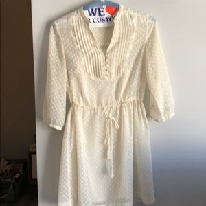 Kenzie White sheer dress